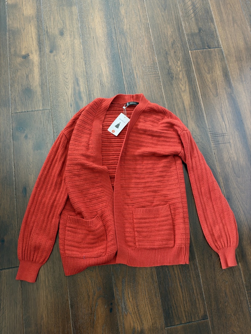 Rust Knit Cardigan